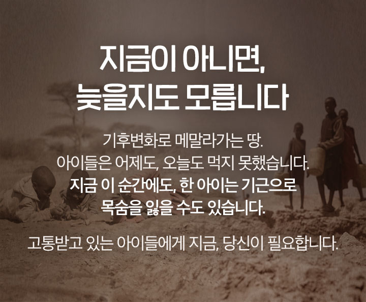 아프리카 아이들 지켜주기